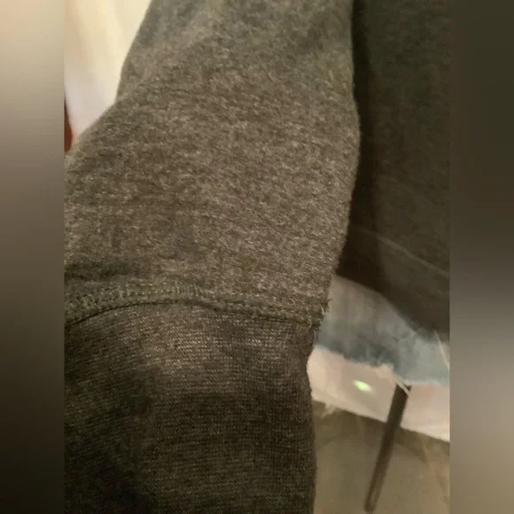 Women's Large Funny Gray And White Sweatshirt With Graphic Text - Picture 5 of 7